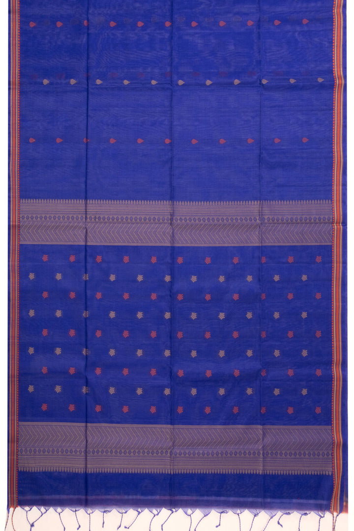 Blue Handloom Kovai Silk Cotton Saree 10073781