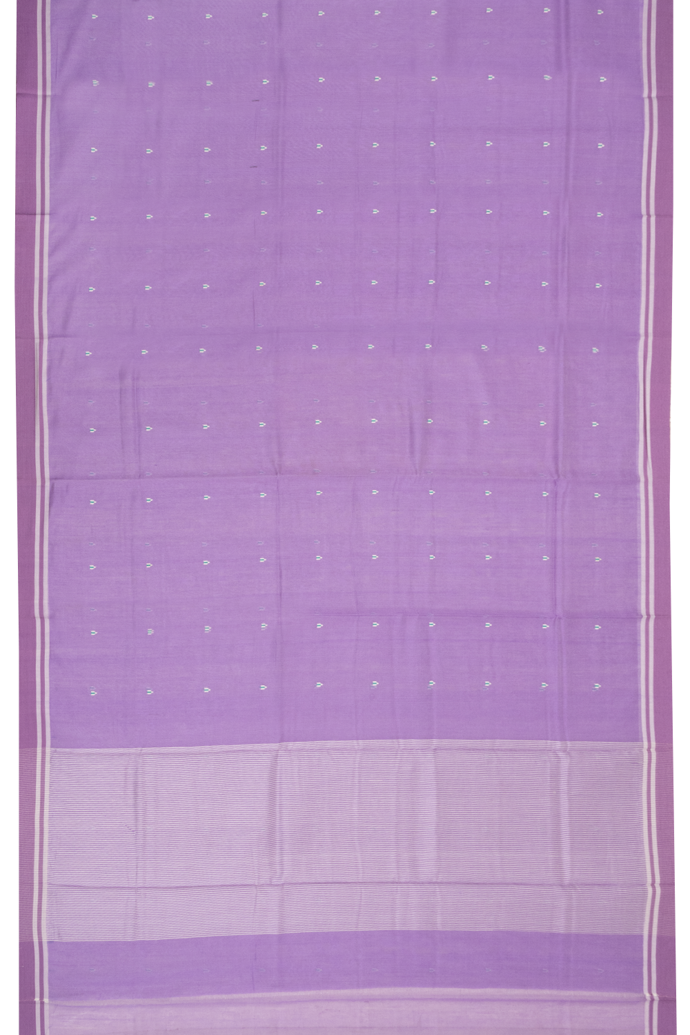 Lavender Handloom Chanderi Silk Cotton Saree