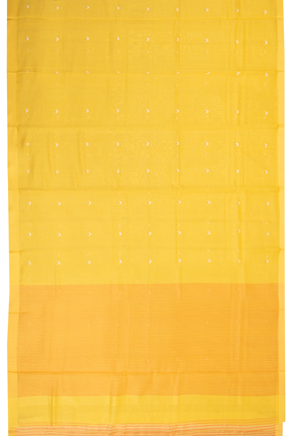 Yellow Handloom Chanderi Silk Cotton Saree