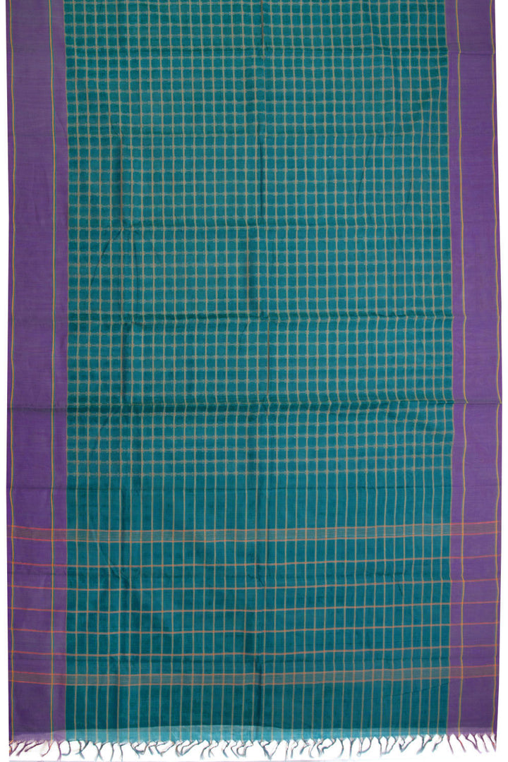 Green Handloom Chettinad Cotton Saree 10069985 - Avishya