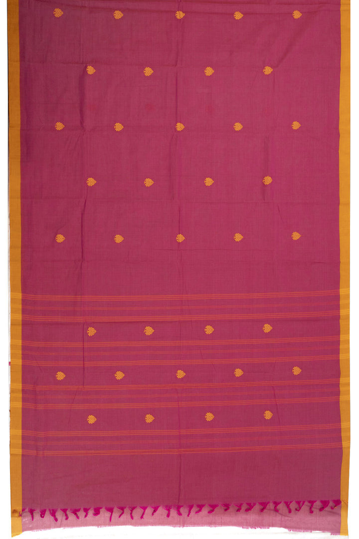 Pink Handloom Chettinad Cotton Saree 10072567