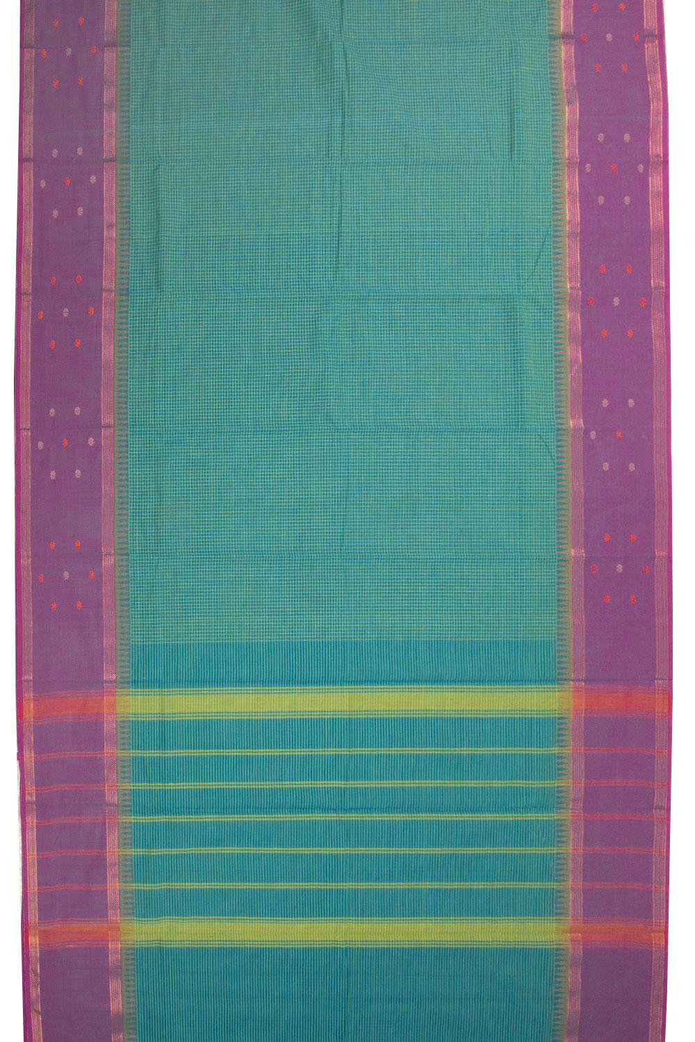 Green Handloom Chettinad Cotton Saree 10072618