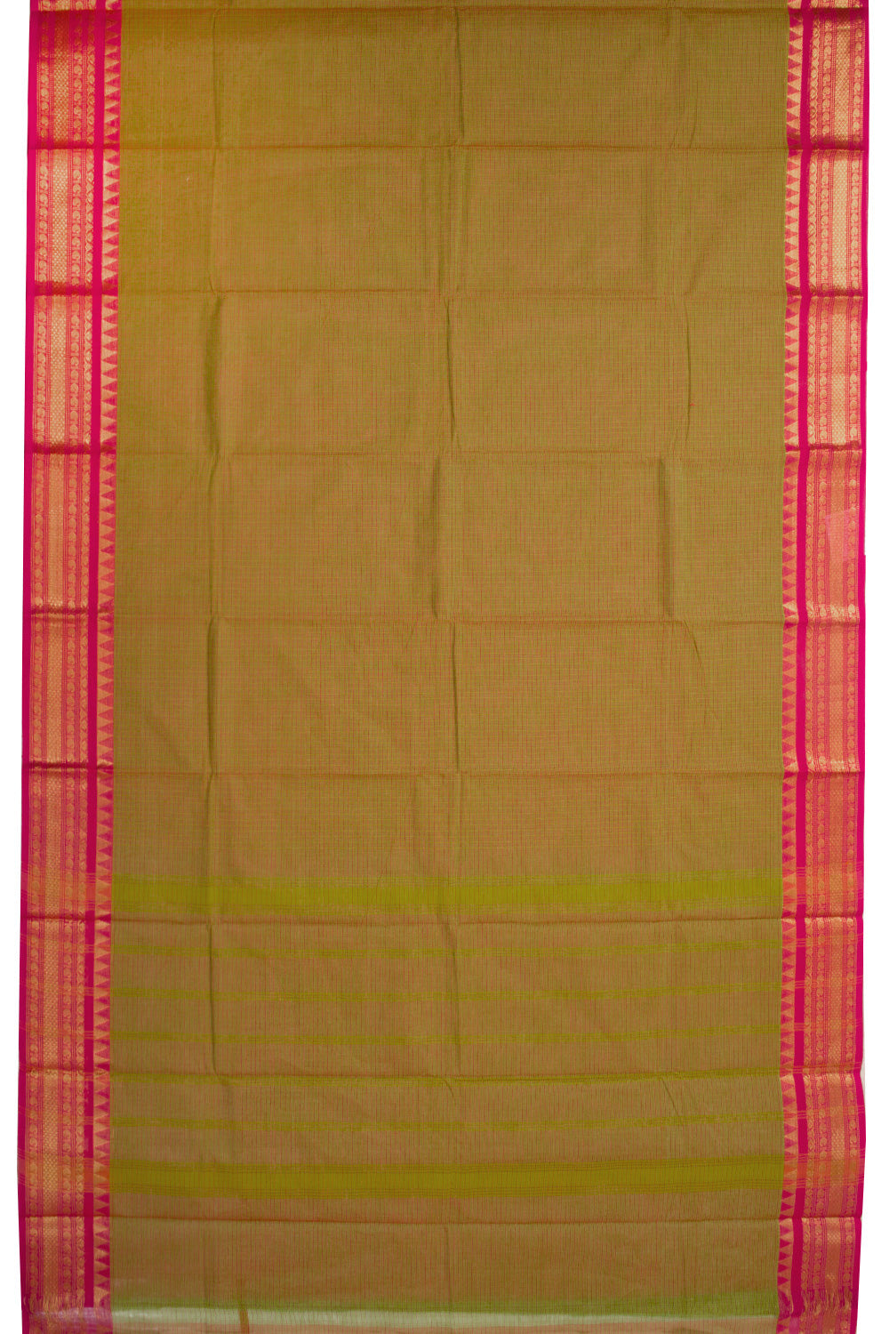 Yellow Handloom Chettinad Cotton Saree 10072675