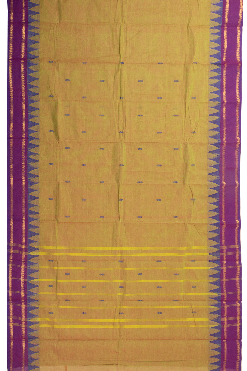 Green Handloom Chettinad Cotton Saree 10072699