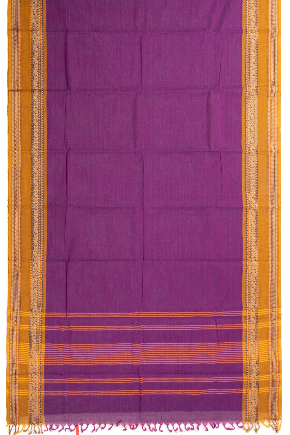 Purple Handloom Chettinad Cotton Saree 10072704