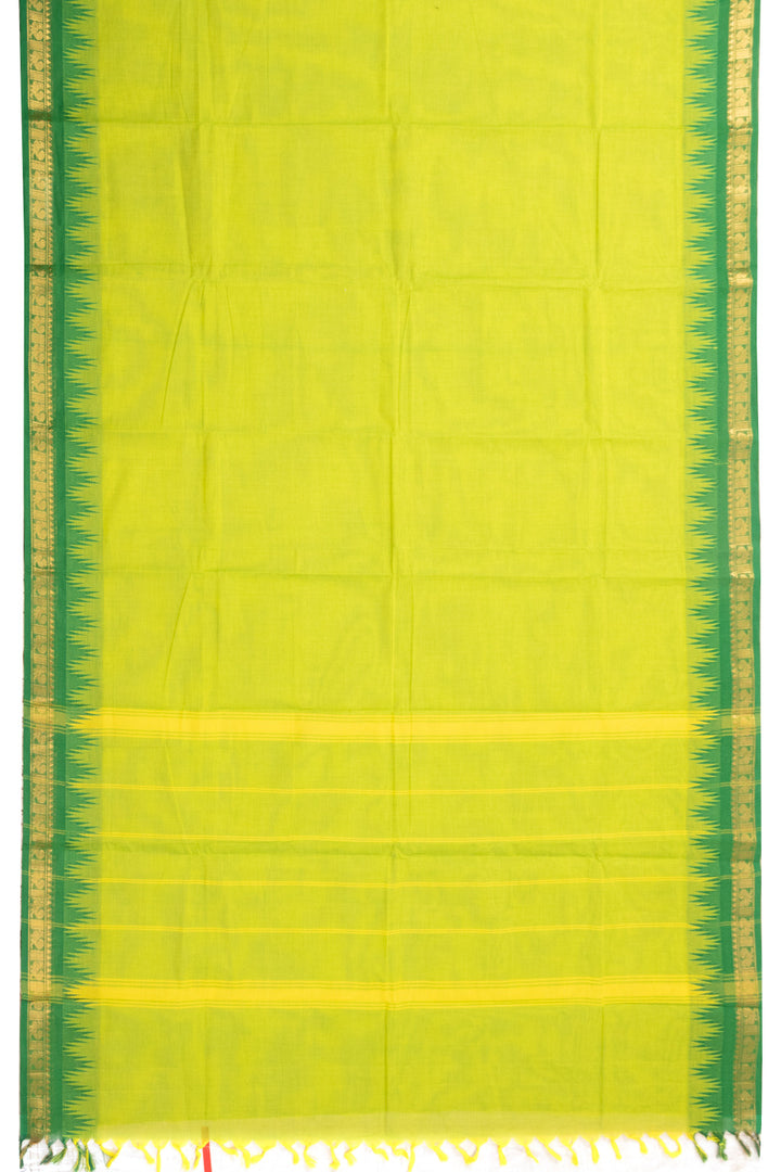 Green Handloom Chettinad Cotton Saree 10072710