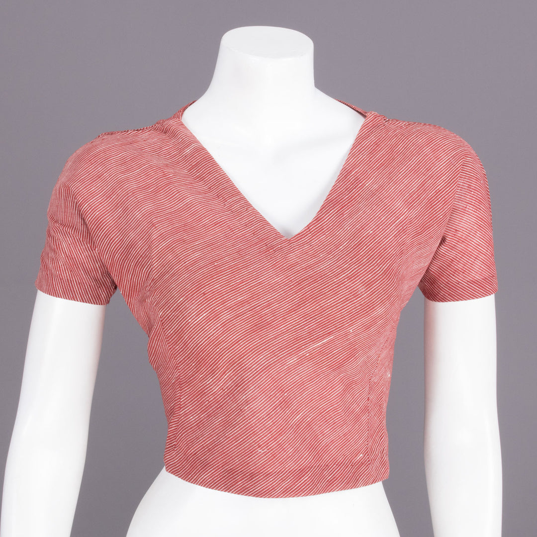 Maroon Handcrafted Woven Crop Top