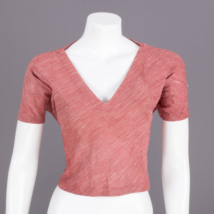 Maroon Handcrafted Woven Crop Top