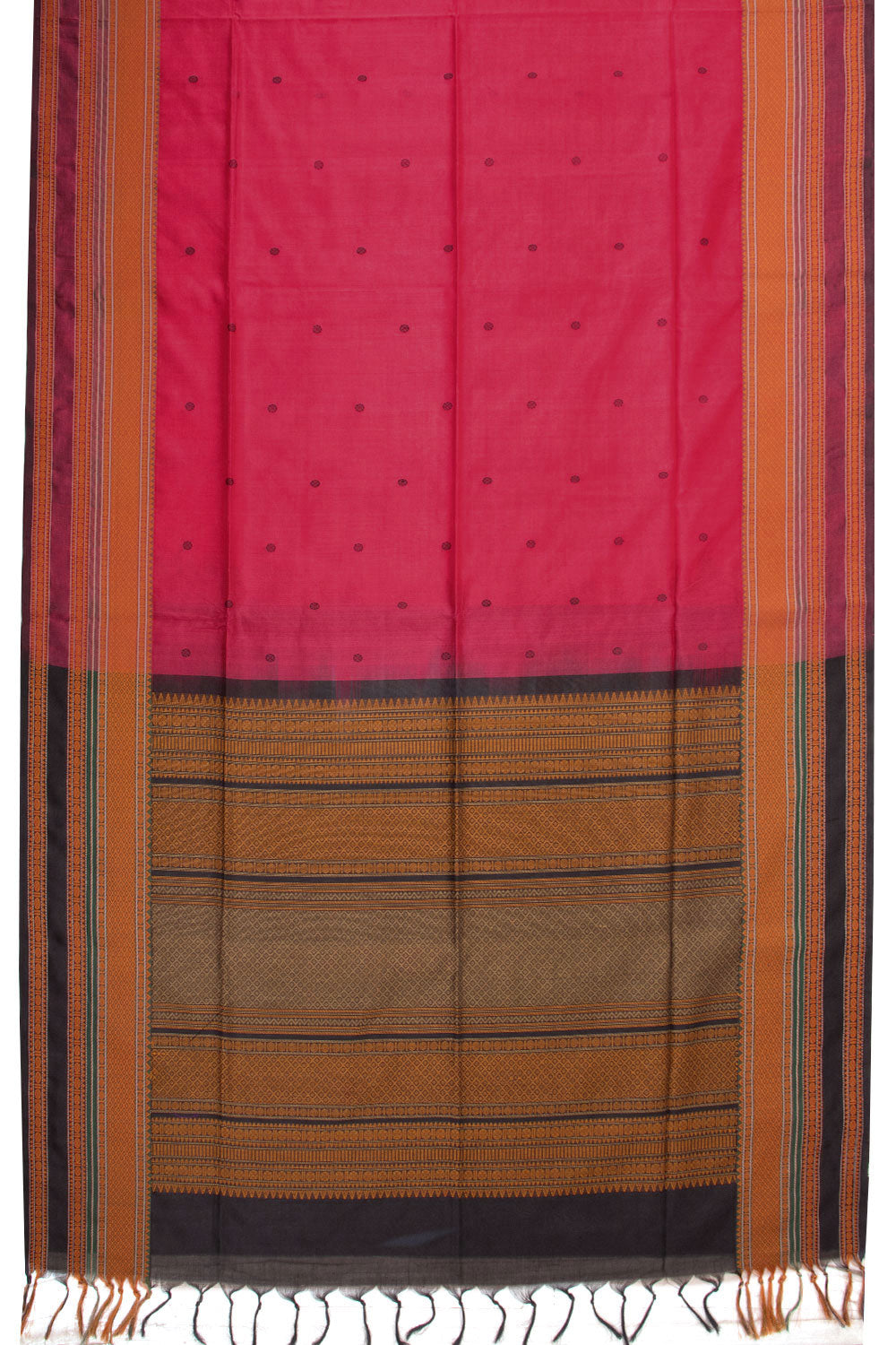 Peach Handloom Kanchi Silk Cotton Saree 10073554