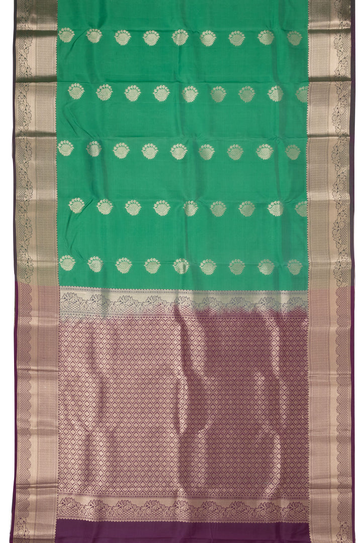 Green Handloom Kanjivaram Silk Saree 10073823