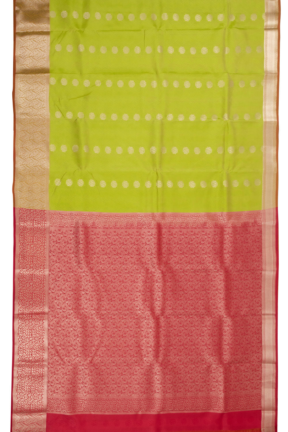 Green Handloom Kanjivaram Silk Saree 10073828