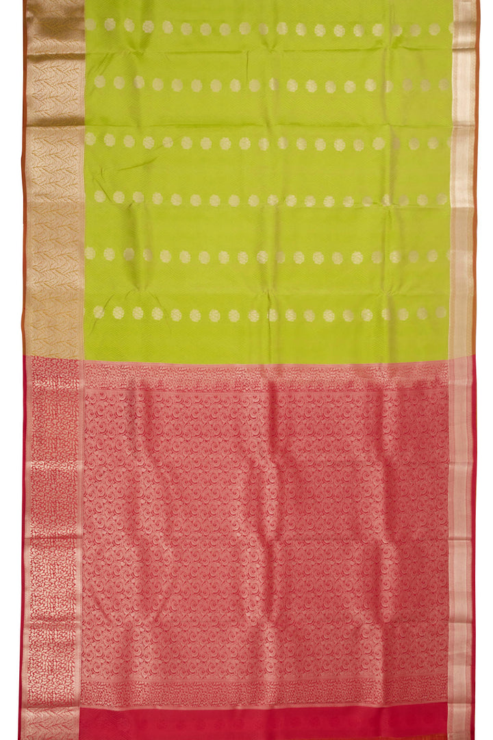 Green Handloom Kanjivaram Silk Saree 10073828