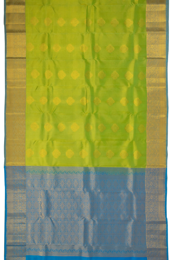 Green Handloom Kanjivaram Silk Saree 10073829