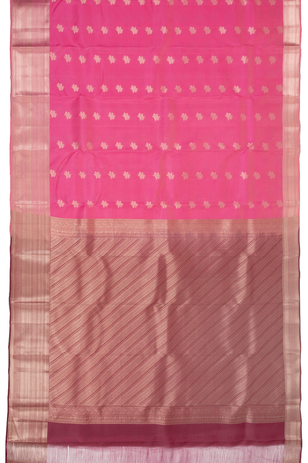 Pink Handloom Kanjivaram Silk Saree 10073839