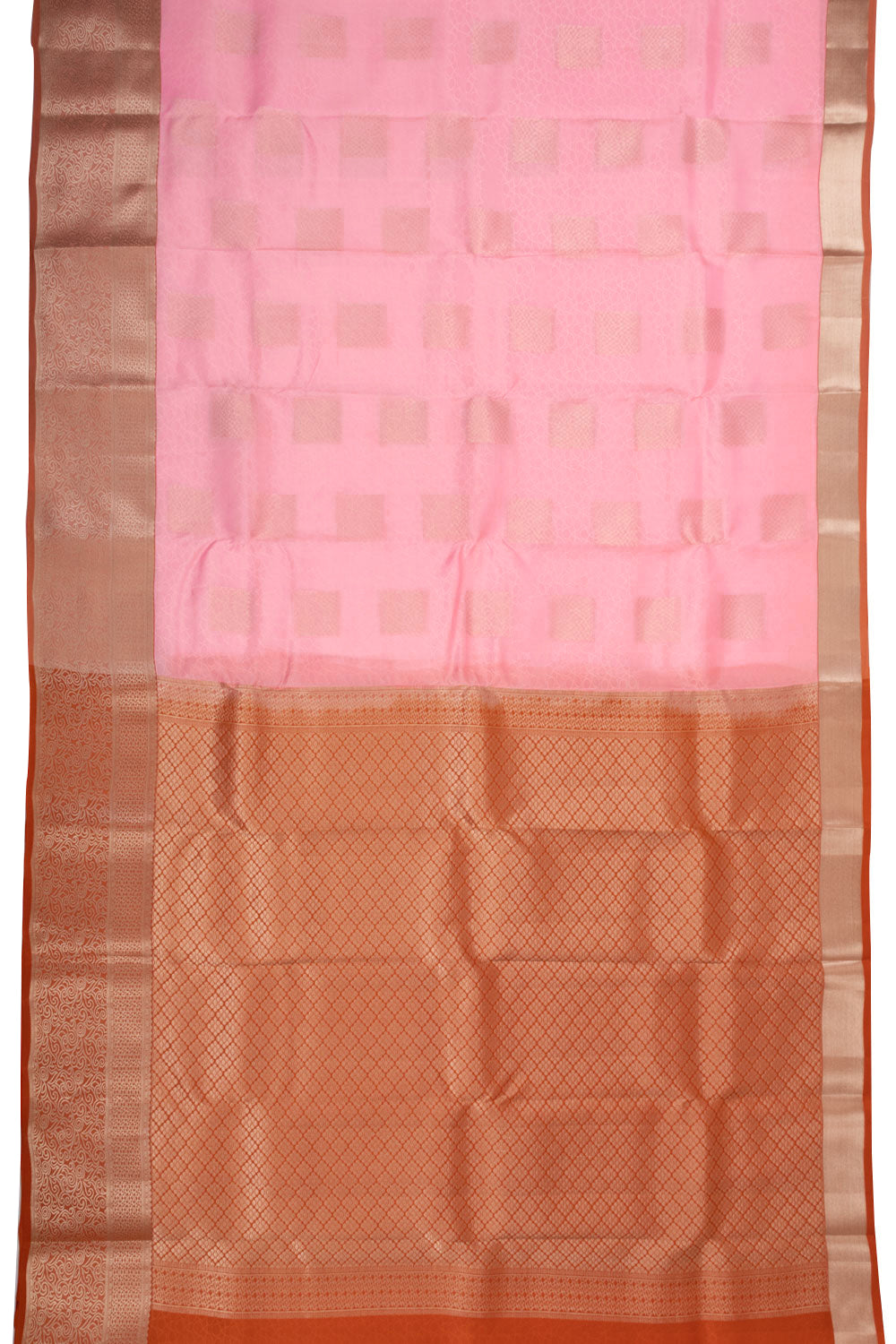 Pink Handloom Kanjivaram Silk Saree 10073840