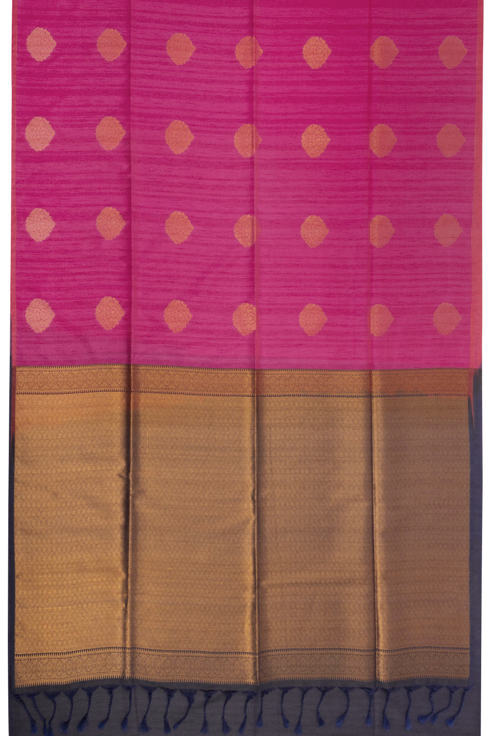 Magenta Jute Weave Kanjivaram Silk Saree 10073845