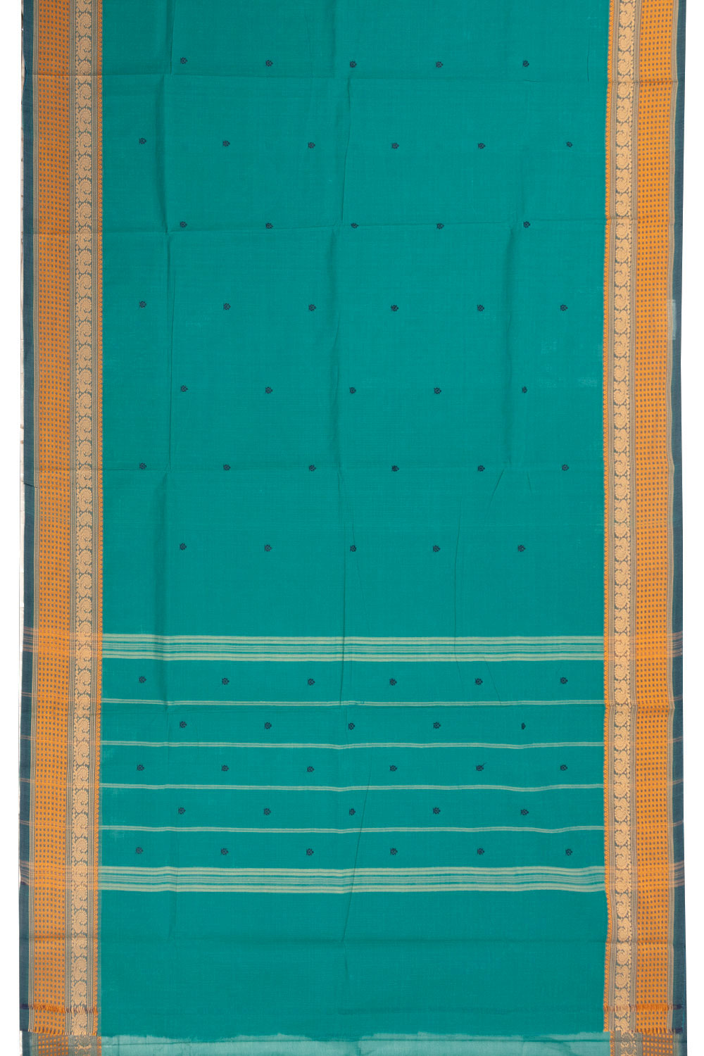 Blue Handloom Kanchi Cotton Saree