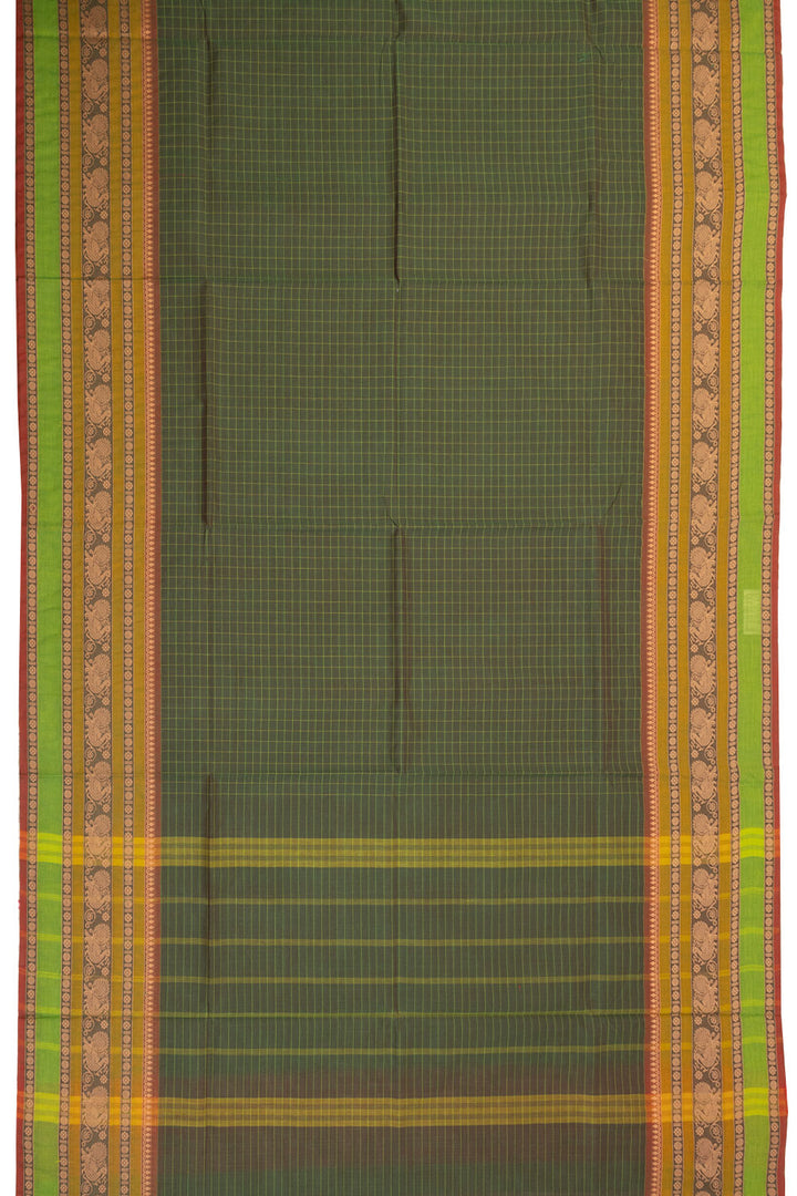 Green Handloom Kanchi Cotton Saree