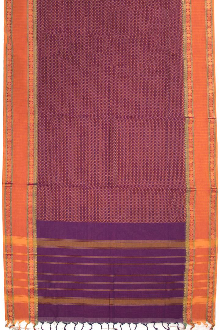 Violet Handloom Kanchi Cotton Saree