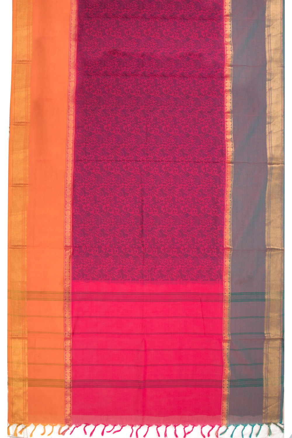 Pink Handloom Kanchi Cotton Saree