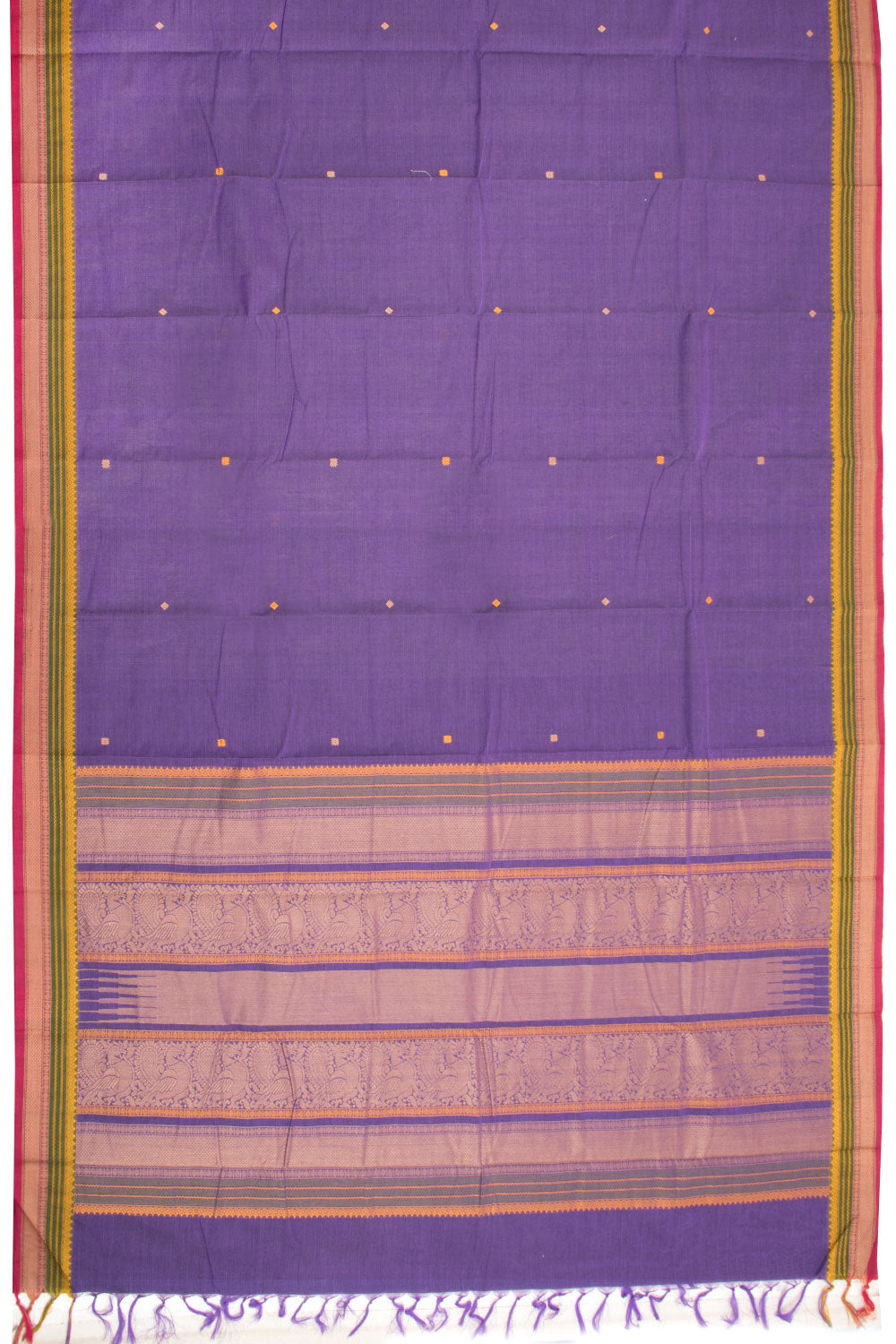 Violet Handloom Kanchi Cotton Saree