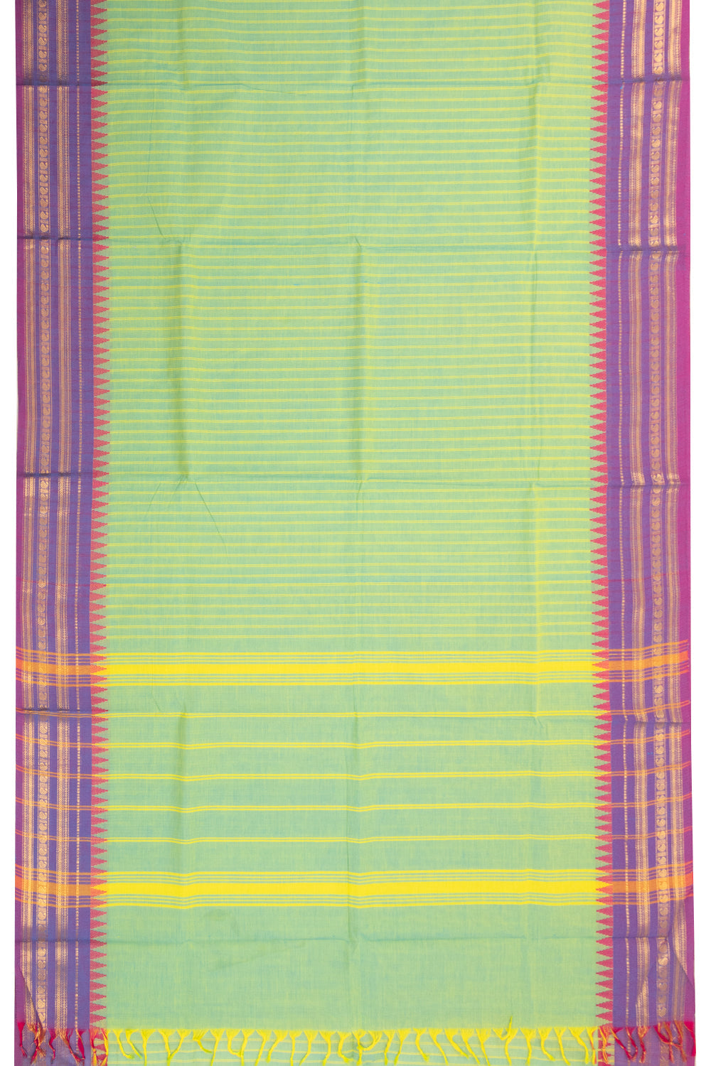 Green Handloom Kanchi Cotton Saree