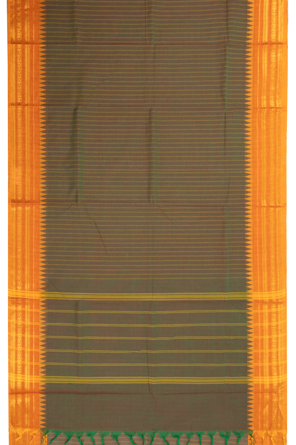 Green Handloom Kanchi Cotton Saree