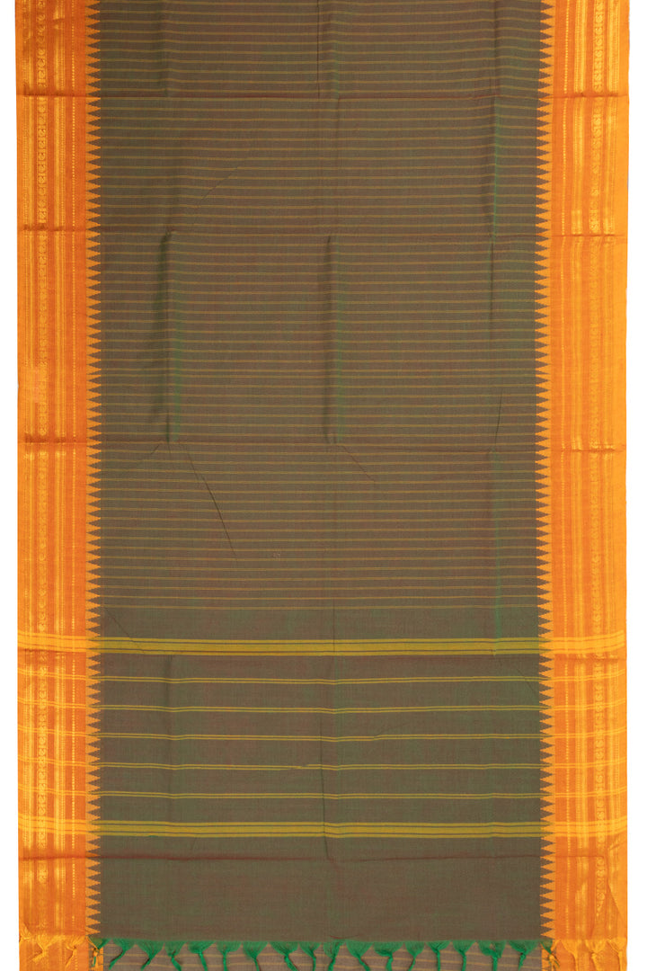 Green Handloom Kanchi Cotton Saree