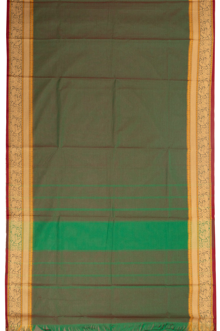 Green Handloom Kanchi Cotton Saree