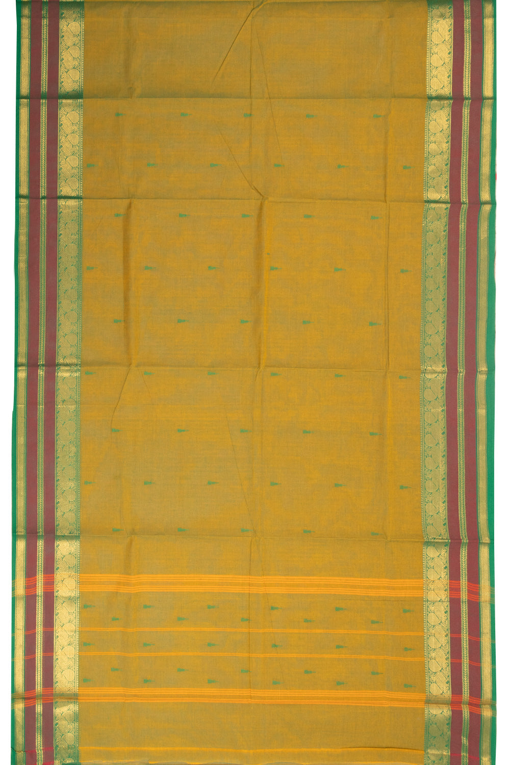 Green Handloom Kanchi Cotton Saree