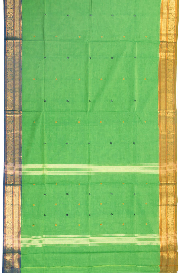 Green Handloom Kanchi Cotton Saree 