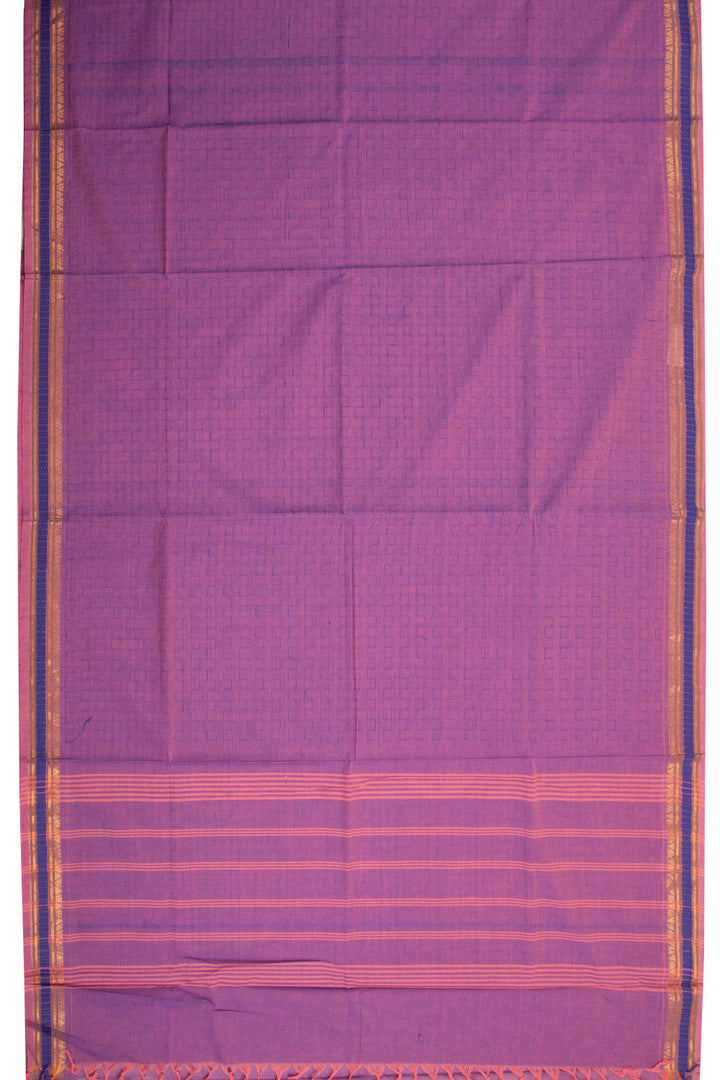 Pink Handloom Kanchi Cotton Saree 