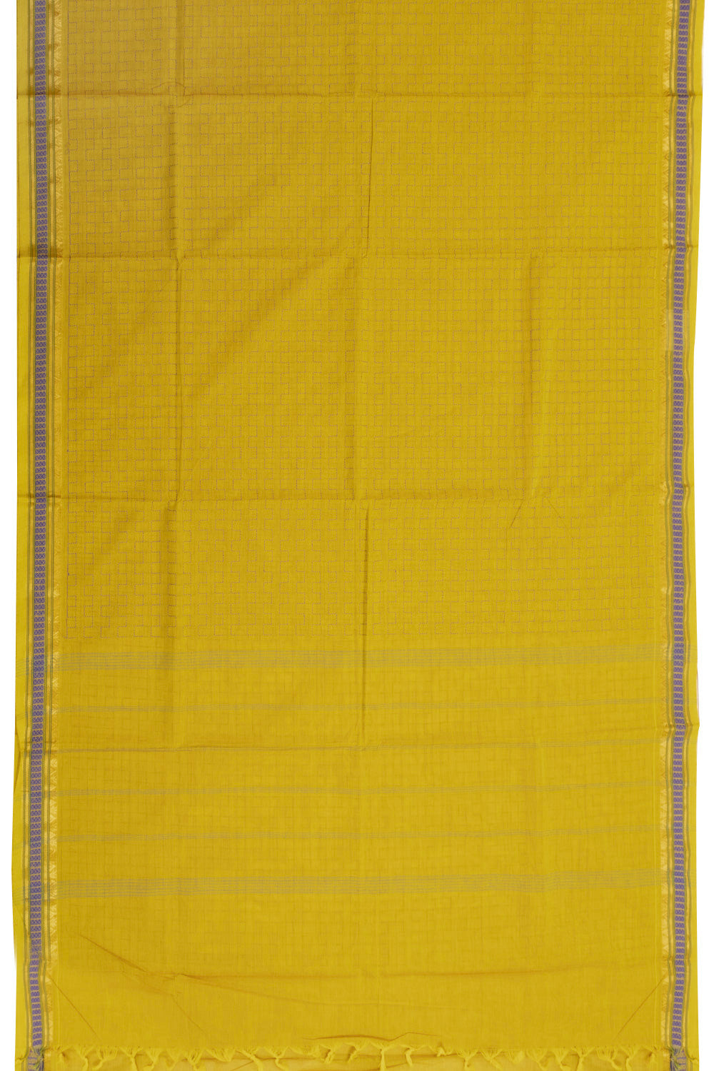 Yellow Handloom Kanchi Cotton Saree