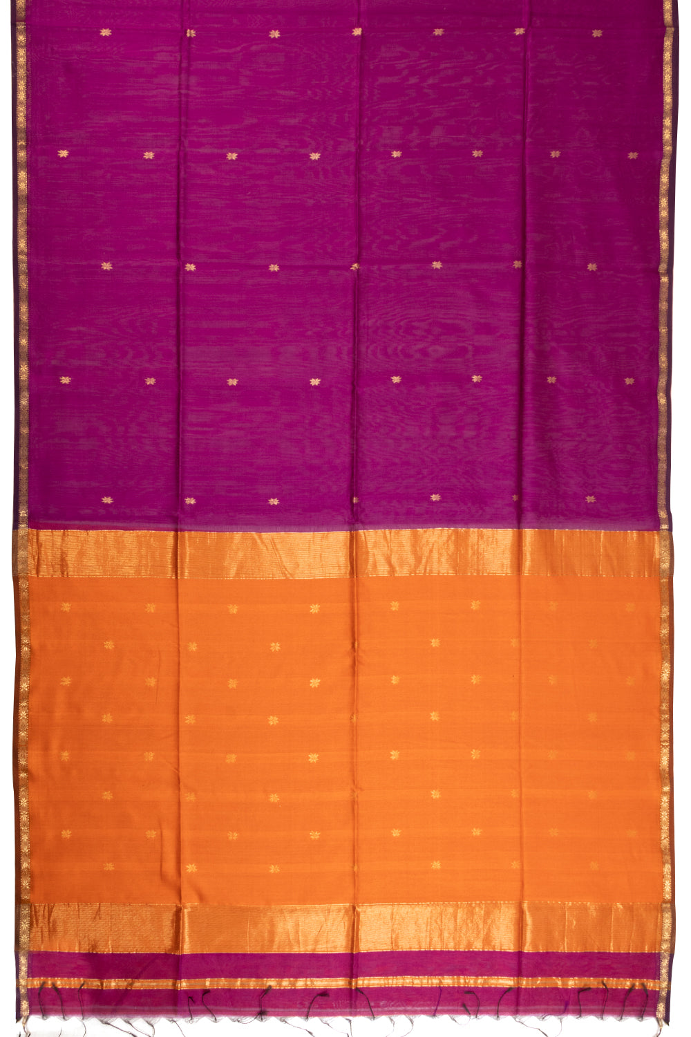 Violet Handloom Maheshwari Silk Cotton Saree 10068648 - Avishya