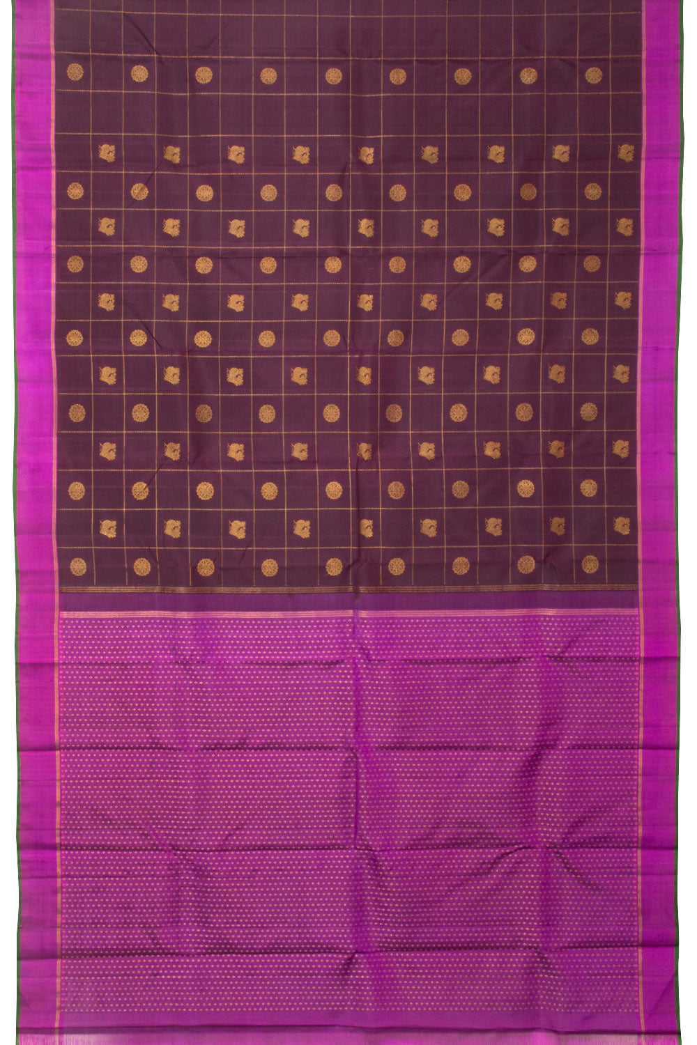 Violet Bridal Handloom Kanjivaram Silk Saree  - Avishya