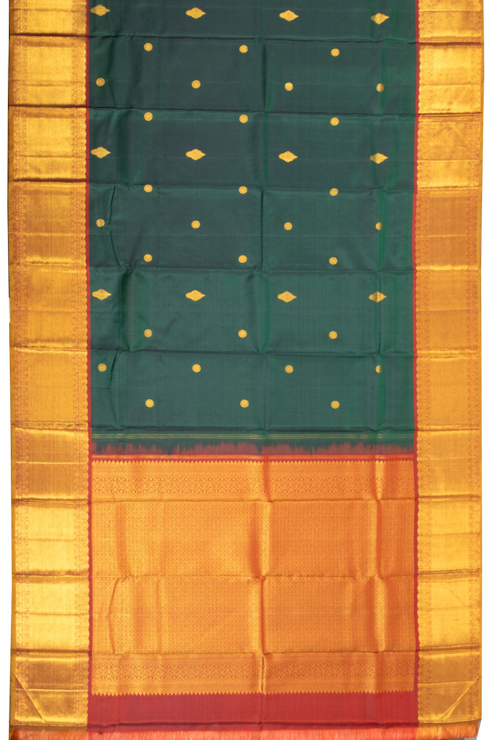 Green Bridal  Kanjivaram Silk Saree 10070647