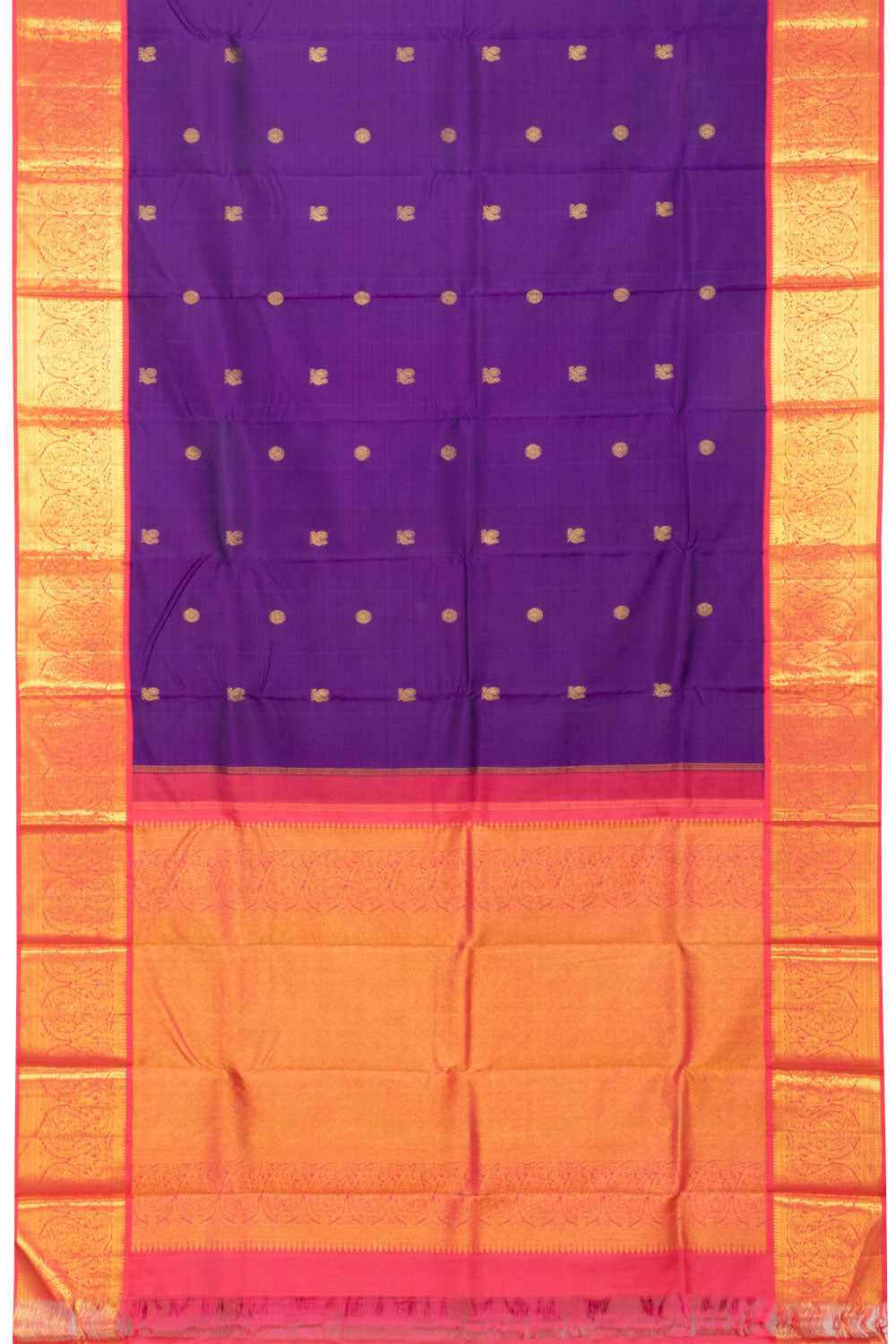 Royal Purple Korvai Kanjivaram Silk Saree 10070652