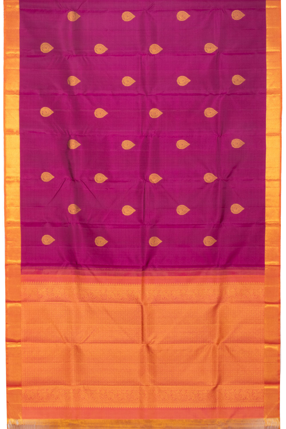 Magenta Handloom Kanjivaram Silk Saree 10070665