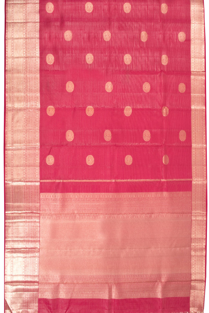 Maroon Vaira Oosi Bridal Kanjivaram Silk Saree