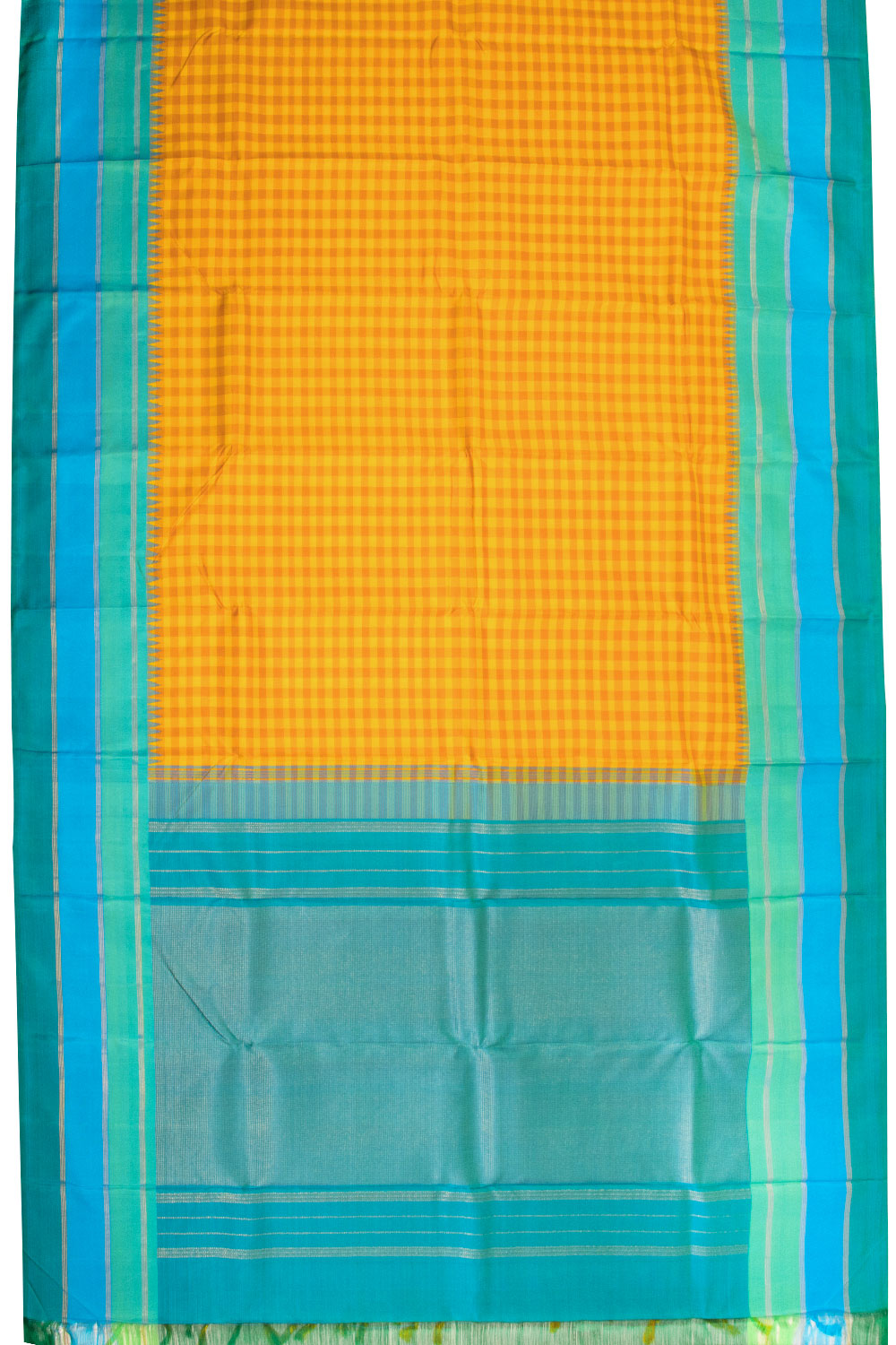 Yellow Handloom Kanjivaram Silk Saree 