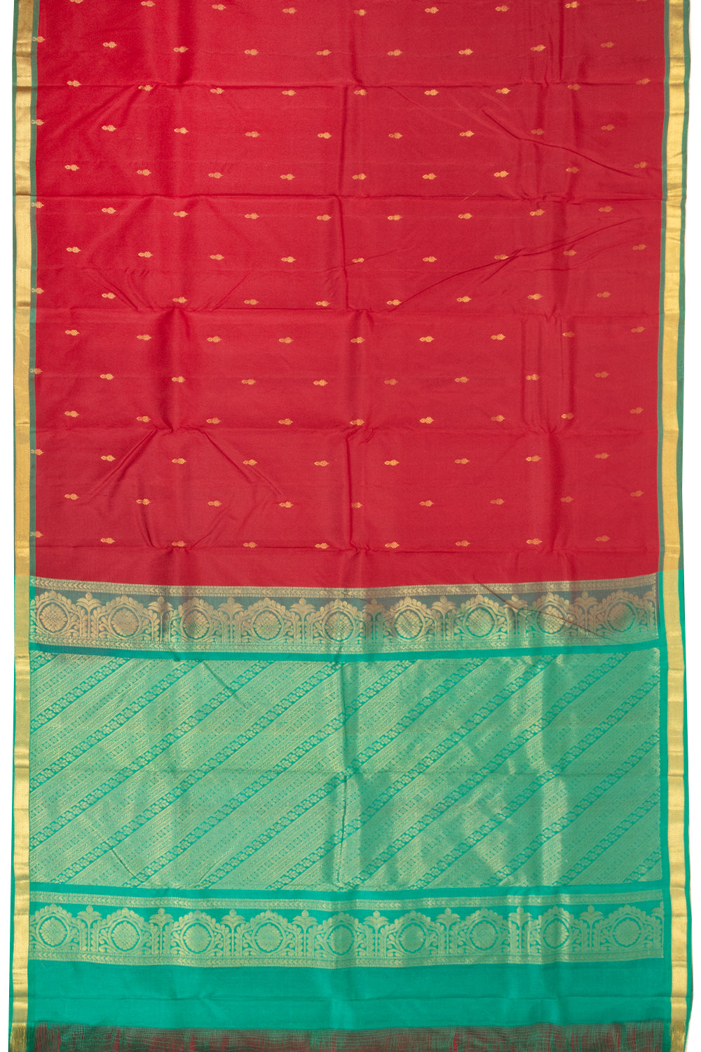 Maroon Handloom Kanjivaram Pure Silk Saree