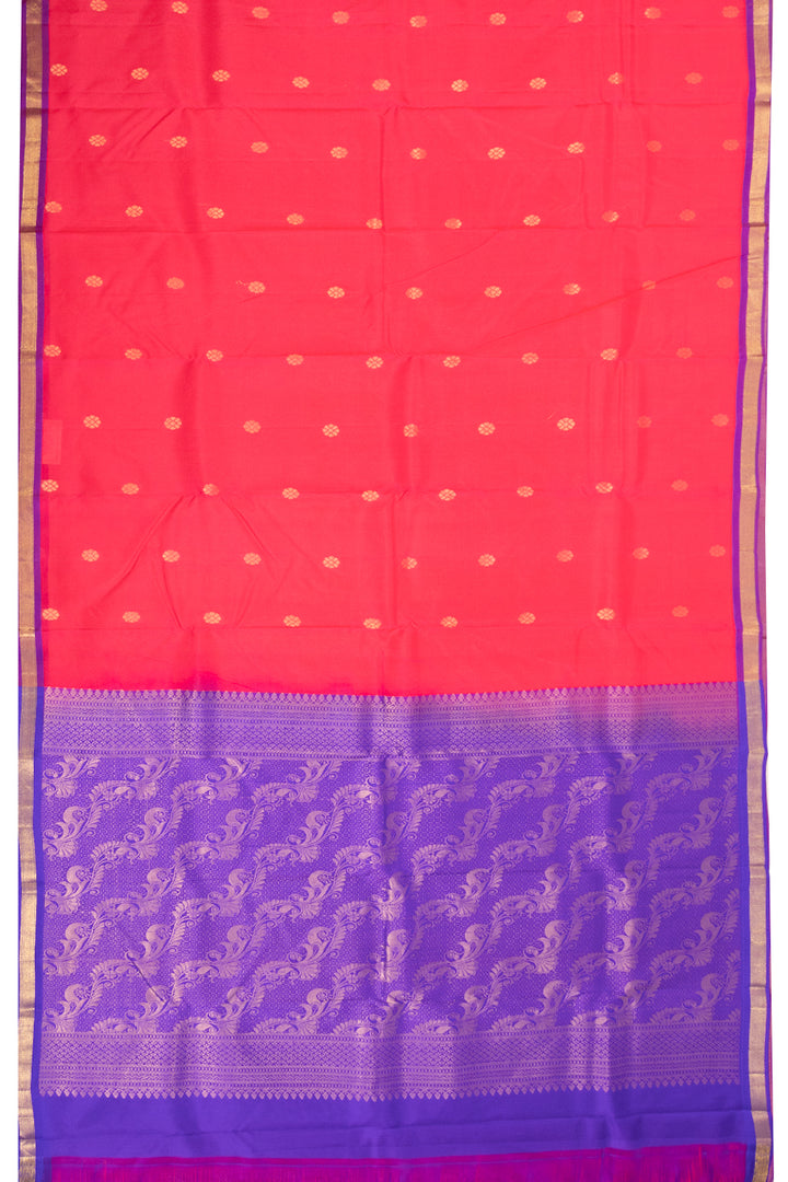 Pink Handloom Kanjivaram Pure Silk Saree