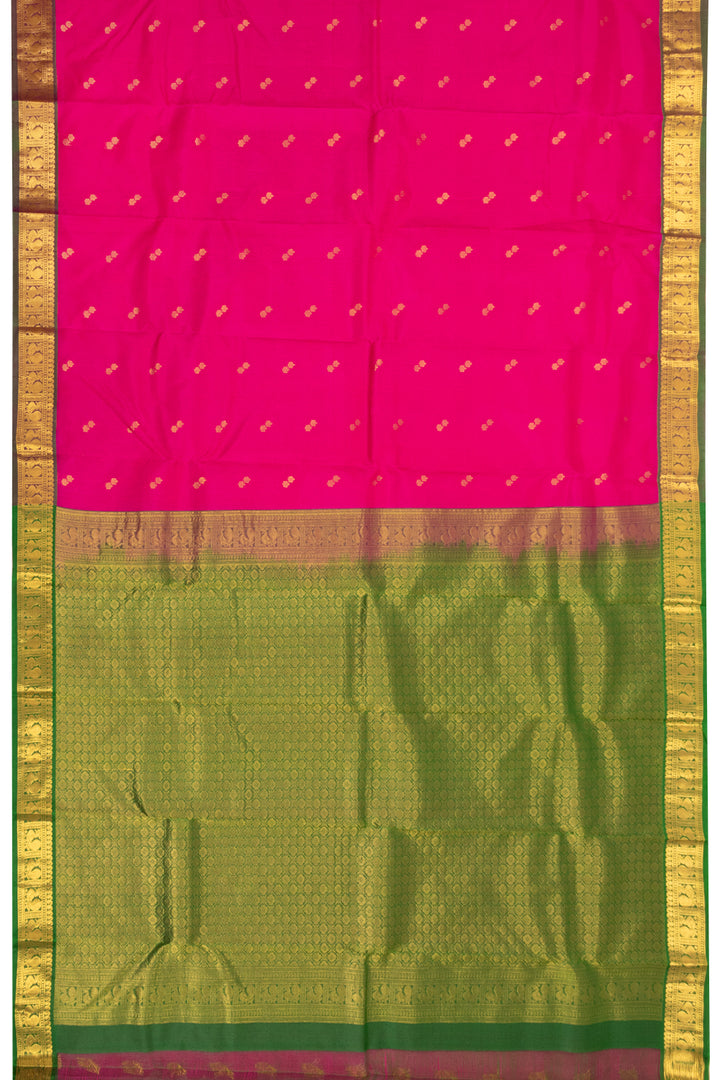 Pink Handloom Kanjivaram Pure Silk Saree