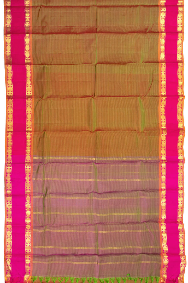 Green Handloom Kanjivaram Soft Silk Saree