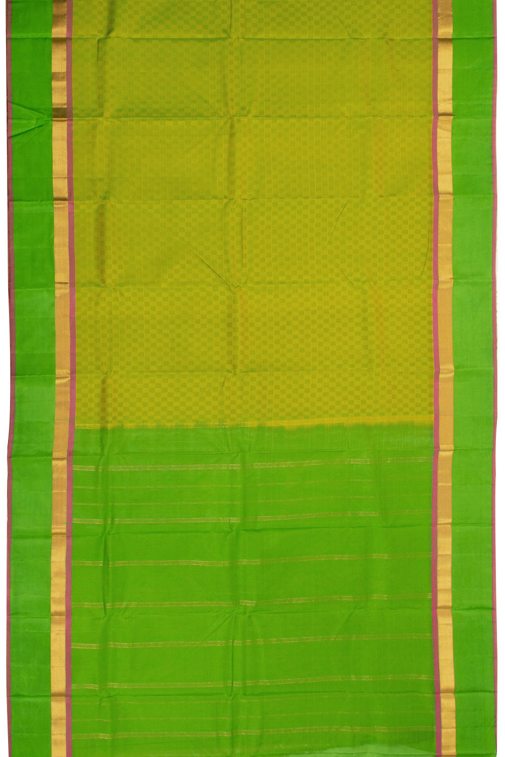 Green Handloom Kanjivaram Soft Silk Saree