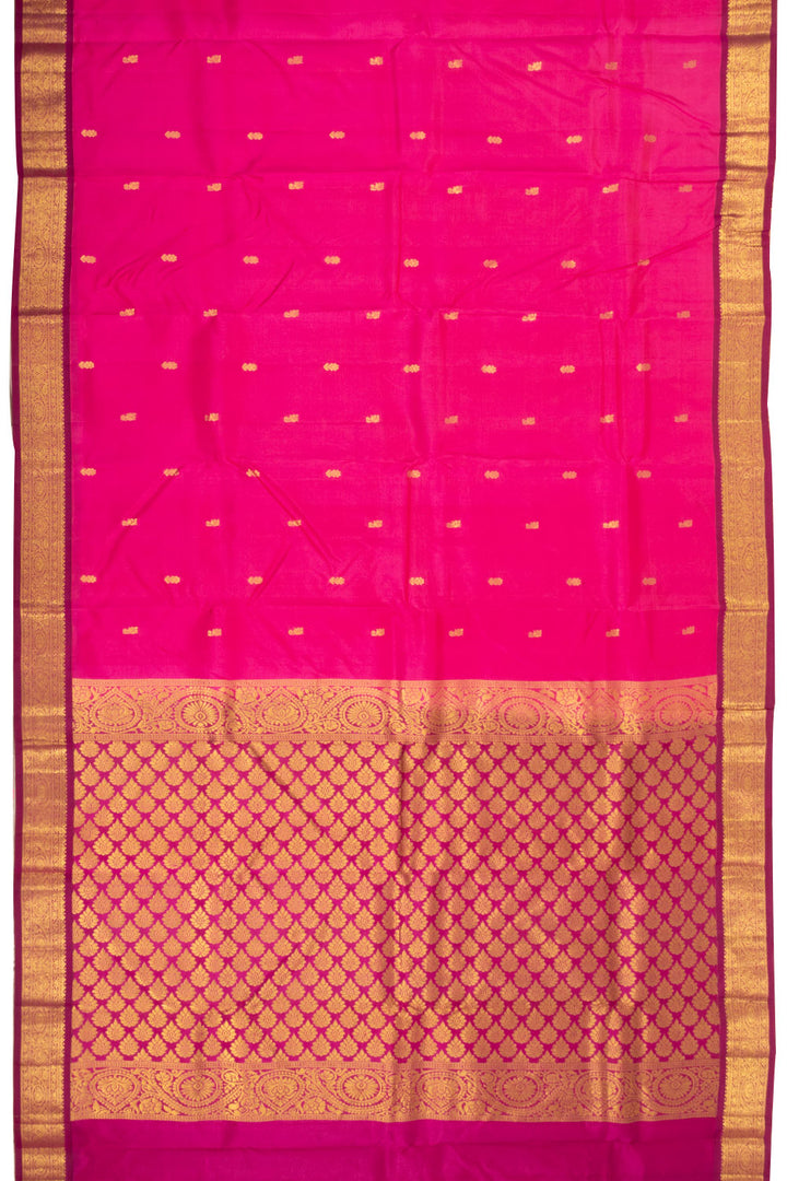 Pink Handloom Kanjivaram Silk Saree