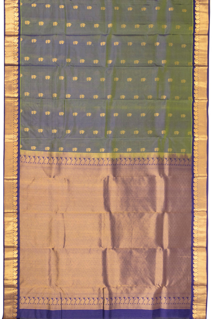 Green Handloom Kanjivaram Silk Saree