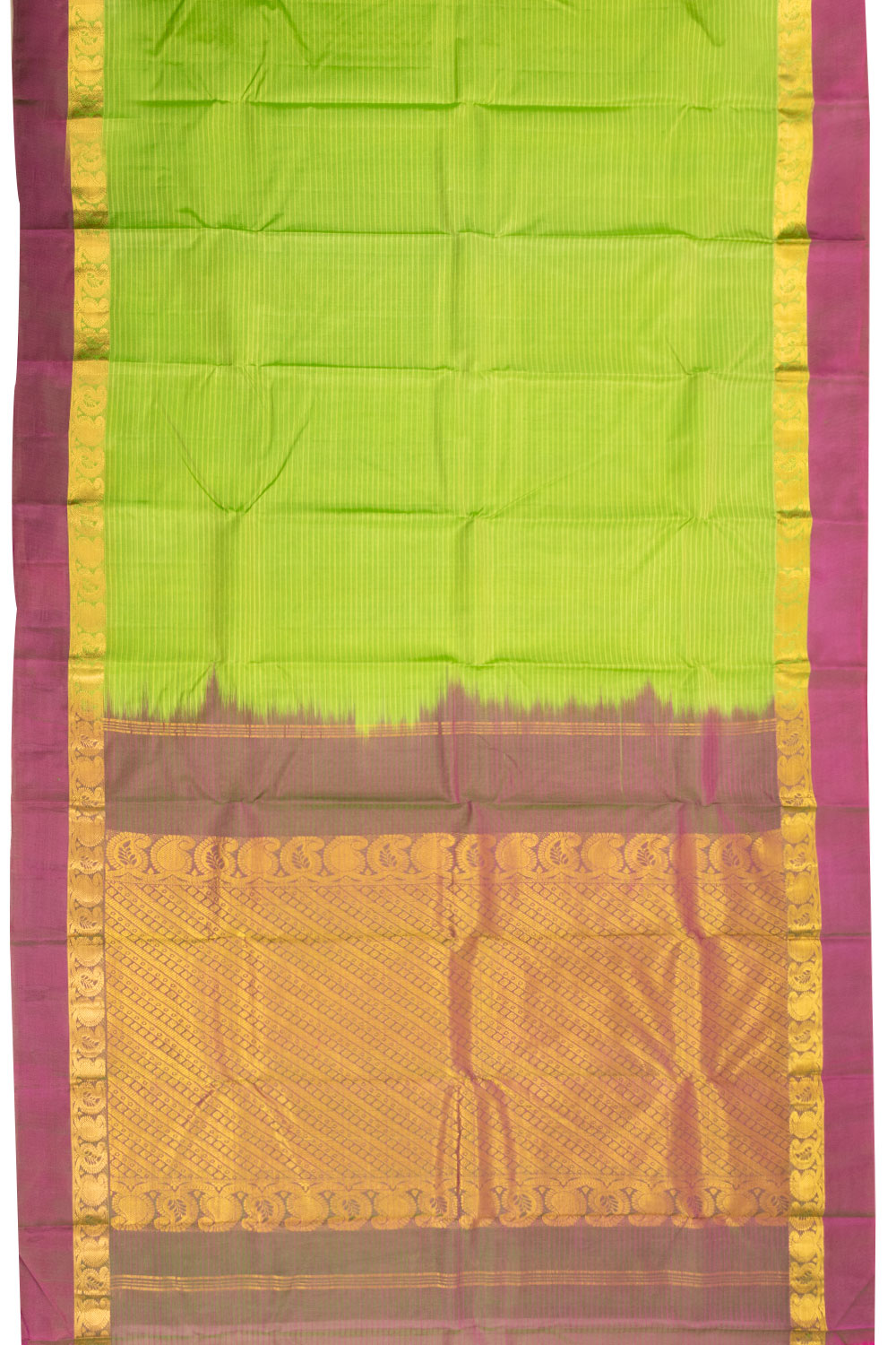 Green Handloom Kanjivaram Silk Saree