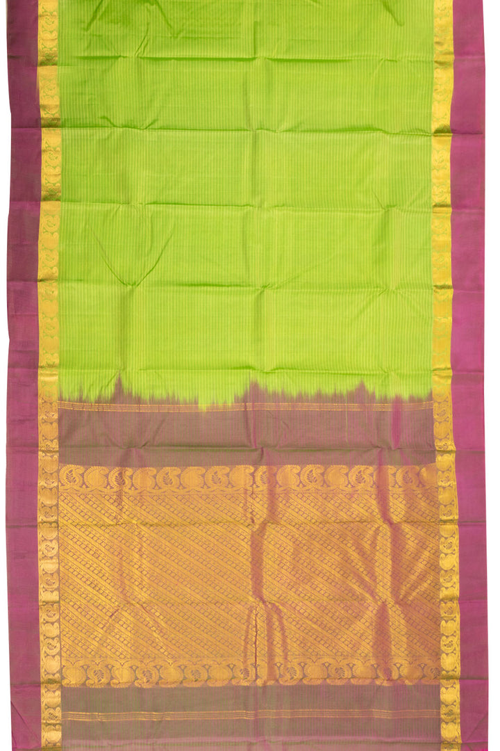 Green Handloom Kanjivaram Silk Saree