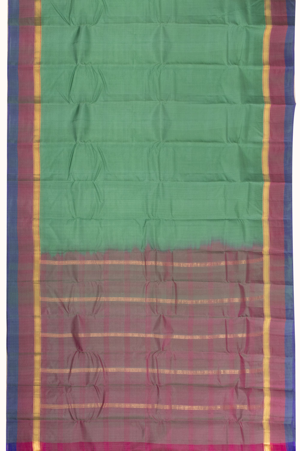 Green Handloom Pure Silk Kanjivaram Saree